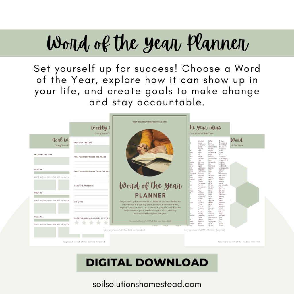 Word of the Year Planner – Empower Yourself!
